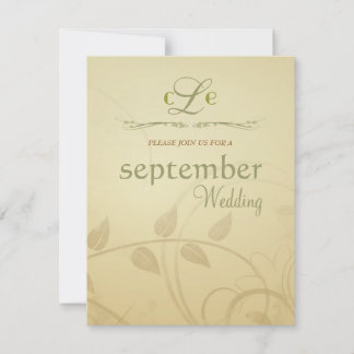 Antique Autumn Wisps - Fall Wedding Invitations