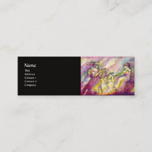 ANTIQUE BACCHANAL SCENE WITH MUSIC MINI BUSINESS CARD