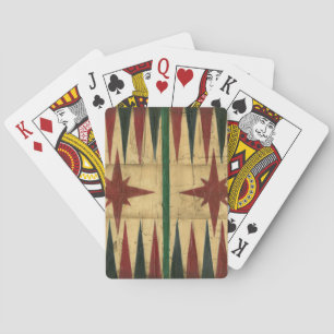 Antique Backgammon Game Board by Ethan Harper Playing Cards