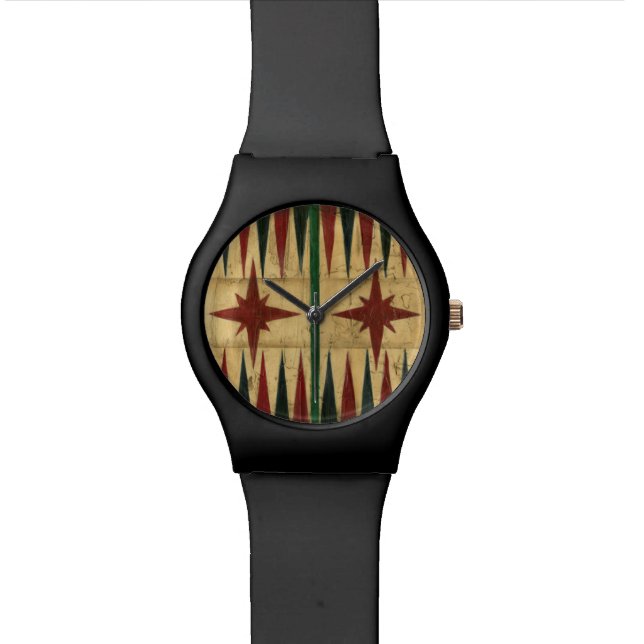Antique Backgammon Game Board by Ethan Harper Watch (Close Up)