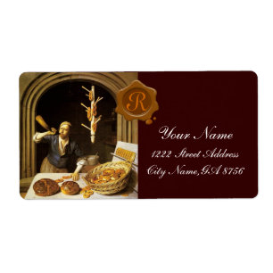 ANTIQUE  BAKER BAKERY BREAD SHOP WAX SEAL MONOGRAM