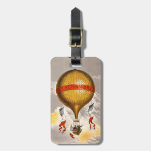 Antique Balloon labelled "H. Lachambre", 1880 Luggage Tag