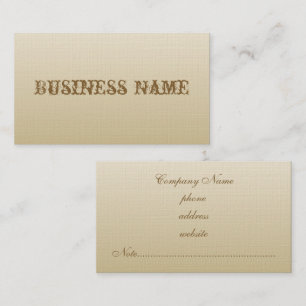 Antique Beige Business Card