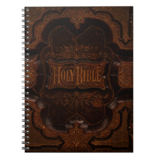 Antique Bible Cover Spiral Notebook