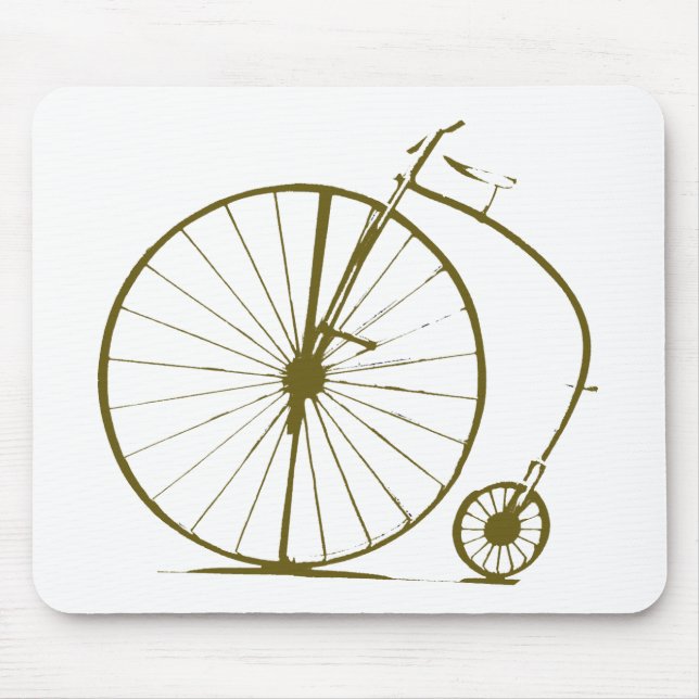 antique bicycle mouse pad (Front)