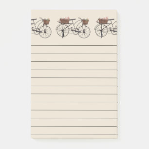 Antique Bicycle With Baskets Post-it Notes