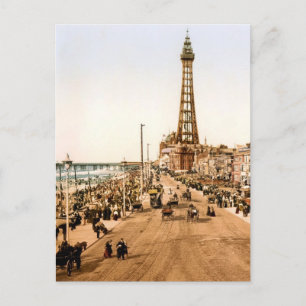 Antique Blackpool British Seaside Postcard