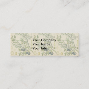 Antique Blackthorn Botanical Print Flower Berry Mini Business Card