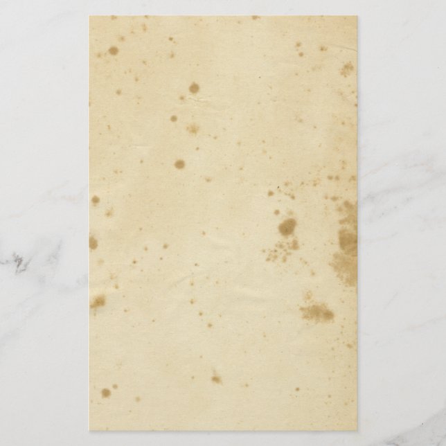 Antique Blank Brown Stained Stationery (Front)