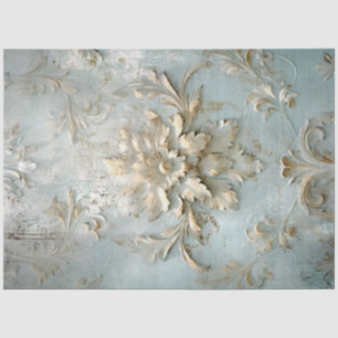 Antique Blue Romance Design Series 11 Tissue Paper