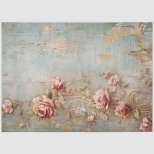Antique Blue Romance Design Series 14 Tissue Paper