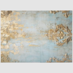 Antique Blue Romance Design Series 18 Tissue Paper