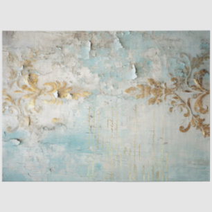 Antique Blue Romance Design Series 6 Tissue Paper
