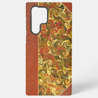 Antique Book Cover, Ornate Swirl Pattern