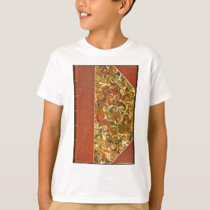 Antique Book Cover, Ornate Swirl Pattern T-Shirt