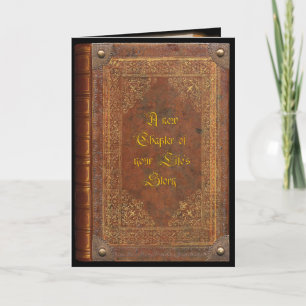 Antique Book (customisable) Card