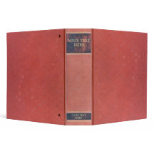 Antique Book: Old red worn & vintage cover. Retro