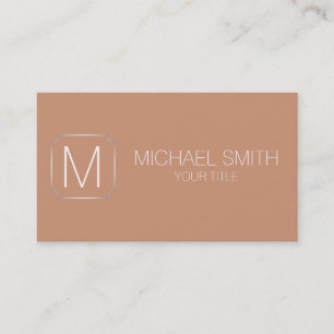 Antique brass colour background business card