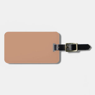 Antique brass (solid colour)  luggage tag