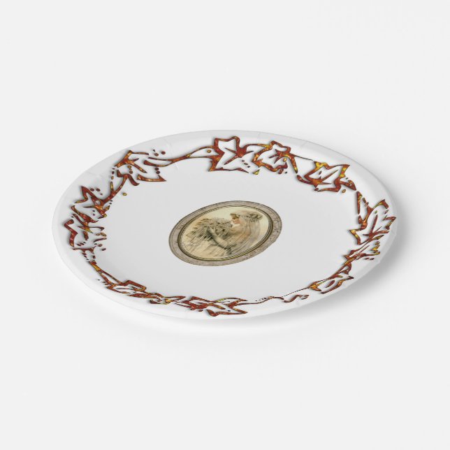 Antique Bride Paper Plate (Angled)