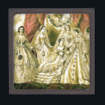 Antique Bride Vintage Wedding Jewellery Box<br><div class="desc">This beautiful antique image was created in 1861,  showing a bride surrounded by her bridal party. A beautiful addition for any bride!</div>