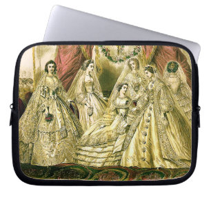 Antique Bride Vintage Wedding Laptop Sleeve