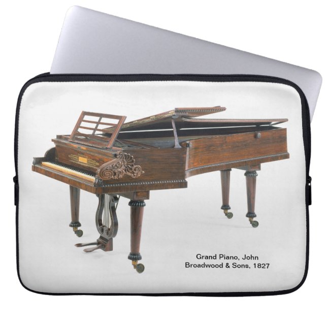 Antique Broadwood Grand Piano Musical Instrument  Laptop Sleeve (Front)