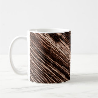 Antique brown obsolete wooden background. age-old, coffee mug