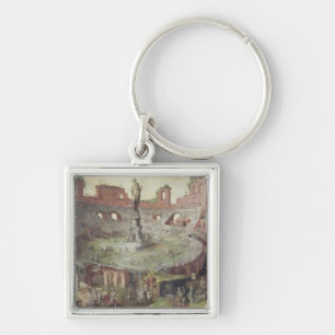 Antique Bullfighting, 1552 Key Ring