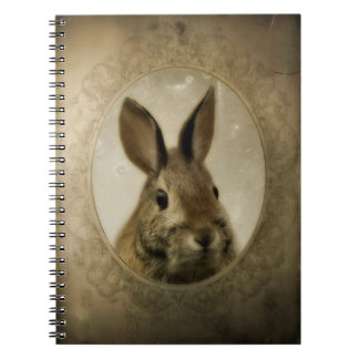 Antique Bunny Portrait Notebook