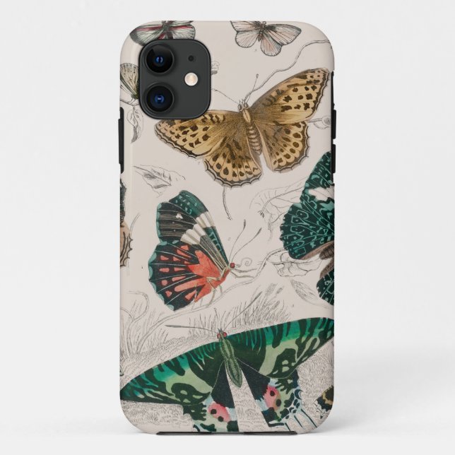 Antique Butterfly Illustration: 1820 Goldsmith Case-Mate iPhone Case (Back)