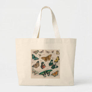 Antique Butterfly Illustration: 1820 Goldsmith Large Tote Bag