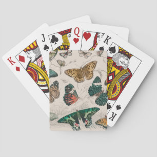 Antique Butterfly Illustration: 1820 Goldsmith Playing Cards