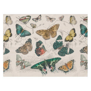 Antique Butterfly Illustration: 1820 Goldsmith Tablecloth