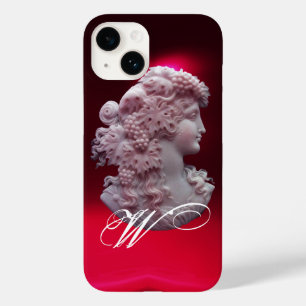 ANTIQUE CAMEO, LADY WITH GRAPES AND GRAPEVINES Case-Mate iPhone 14 CASE