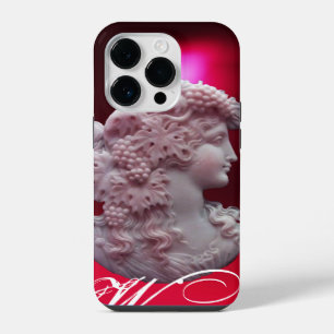 ANTIQUE CAMEO, LADY WITH GRAPES AND GRAPEVINES iPhone 14 PRO CASE