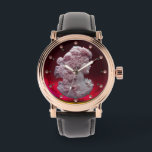 ANTIQUE CAMEO, LADY WITH GRAPES AND GRAPEVINES WATCH<br><div class="desc">Ancient cammeo jewel with a beautiful woman profile with long hair ornamented with grapes and grapevines for vineyard harvest. 3D pink gem stones</div>