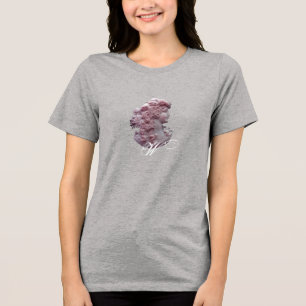ANTIQUE CAMEO,LADY WITH GRAPES MONOGRAM Tri-Blend SHIRT