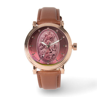 ANTIQUE CAMEO / SAINT GEORGE WITH DRAGON WATCH