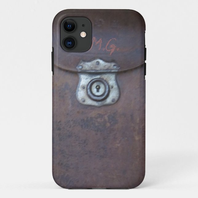 Antique camera case print- Custom Monogram iphone5 (Back)