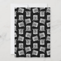 Antique Camera Pattern Illustrated Vintage Cameras
