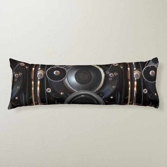 Antique Camera Photography Vintage Lens Film Body Cushion (Front)