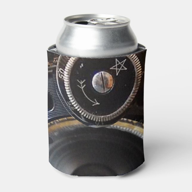 Antique Camera Photography Vintage Lens Film Can Cooler (Can Front)