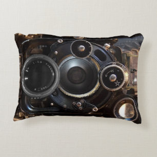 Antique Camera Photography Vintage Lens Film Decorative Cushion