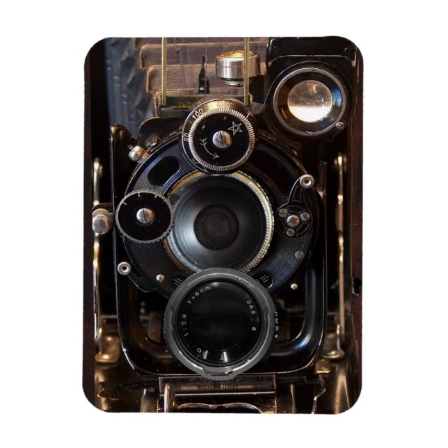 Antique Camera Photography Vintage Lens Film Magnet (Vertical)