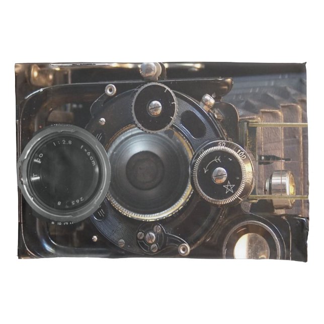 Antique Camera Photography Vintage Lens Film Pillowcase (Front)