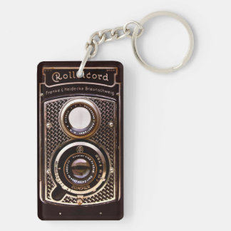 Antique camera rolleicord art deco key ring
