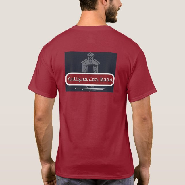 Antique Car Barn T Shirt - Back Logo (Back)