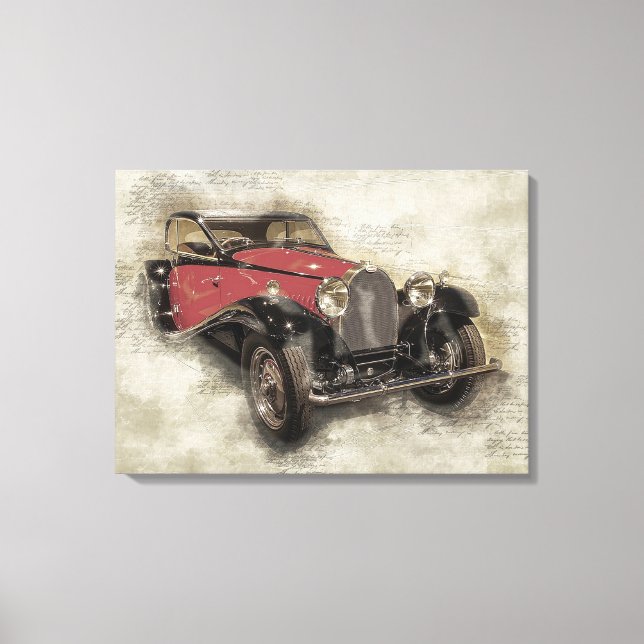 Antique Car Canvas Print (Front)