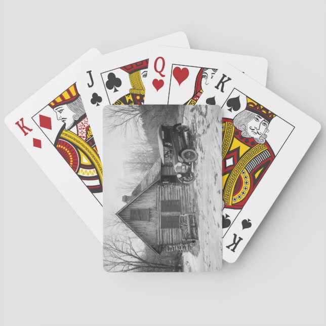 Antique Car in Rock Creek Park, 1920s Playing Cards (Back)